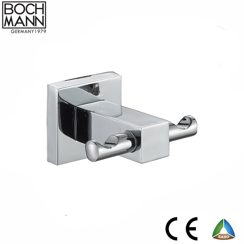 Square Coat Hook and Bathroom Zinc Double Hooks