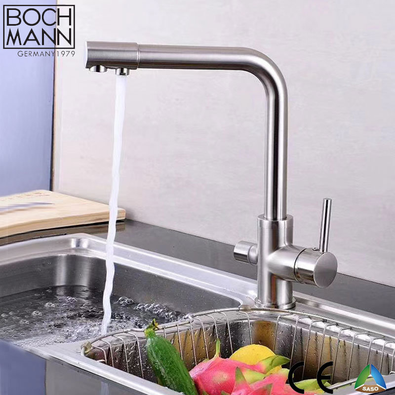 Chrome Plated Kitchen Sink Water Mixer with Purified Water Outlet