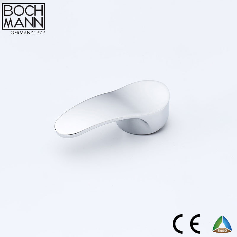 Slim Design Chrome Zinc Metal Faucet Handles