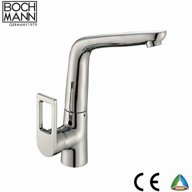 Morden Design Simple Chrome Plated Sink Water Faucet