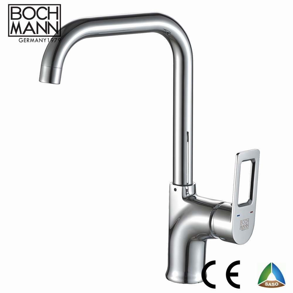 Brass Body Chrome Basin Shower Sink Water Taps with Hollow Handle