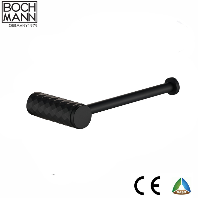 Matt Black Color Bathroom Fittings of Brass Strong Robe Hooks