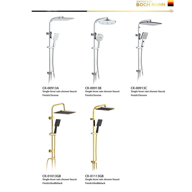 Economic Price Rain Shower Set Faucet with Brass Diverter