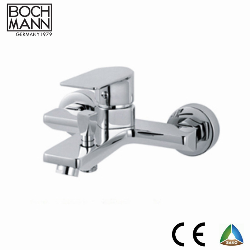 Classical Simple Europe Design Chrome Plated Brass Kitchen Sink Water Mixer