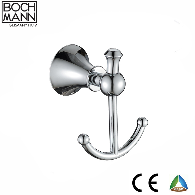 Chrome Color Towel Ring and Zinc Round Bathroom Accessories