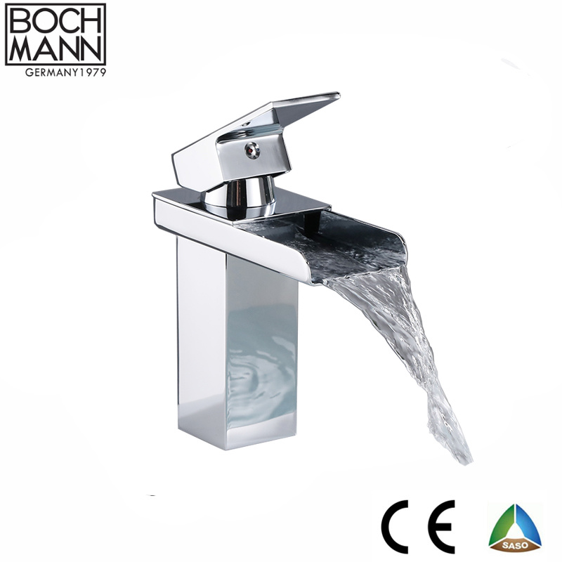 High Waterfall Faucet and Brass Body Sanitary Ware Bathroom Faucet