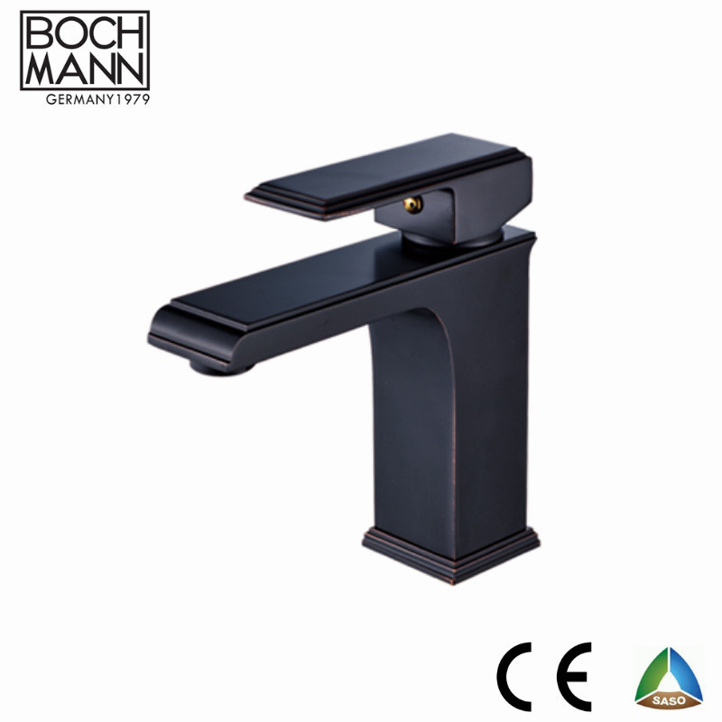 Square Shape with Curved Edge Chrome Orb Color Short Basin Water Tap