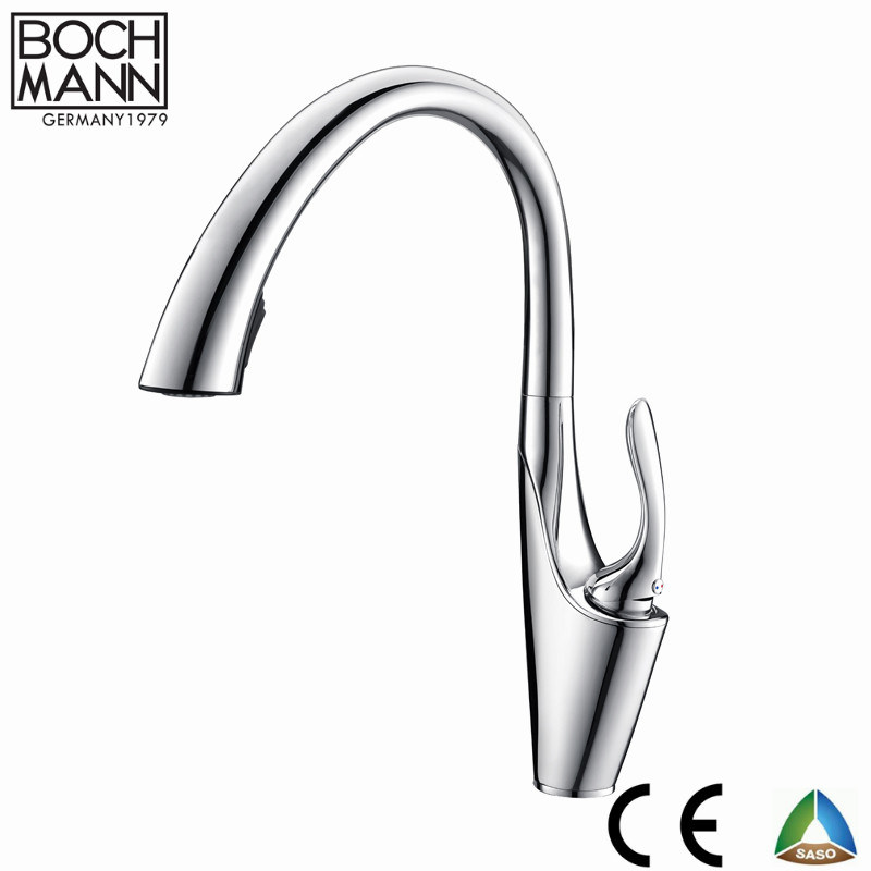 Competitive Price Simple Design Brass Pull out Kitchen Faucet