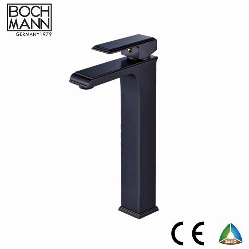 Square Shape with Curved Edge Chrome Orb Color Short Basin Water Tap