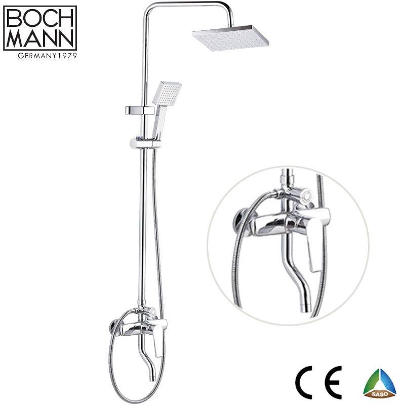 Painted Matte Black Color Bathroom Shower Set Faucet