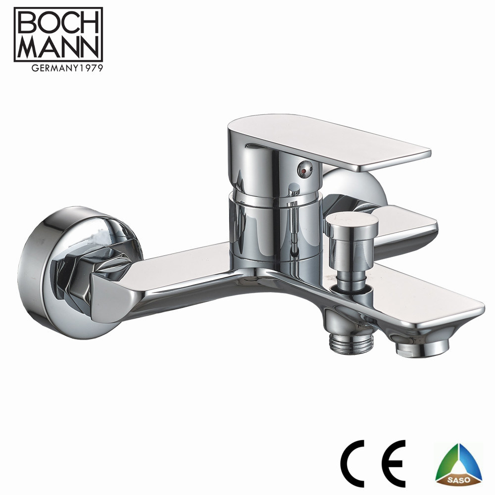 Brass Body Chrome Basin Shower Sink Water Taps with Hollow Handle