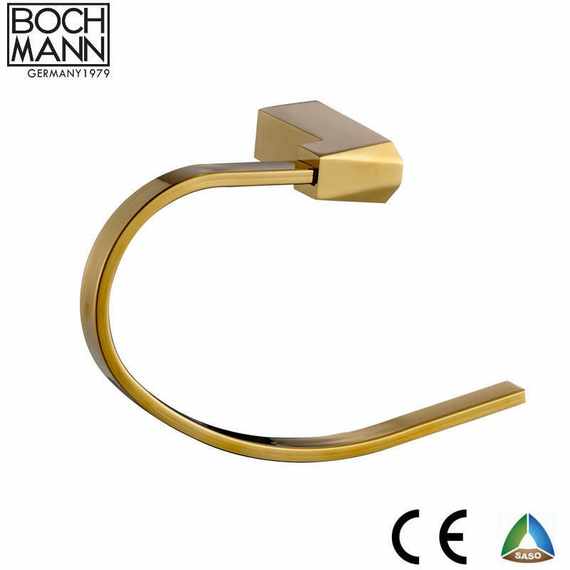 Morden Contemporary Golden Color Single Towel Bar for Bathroom