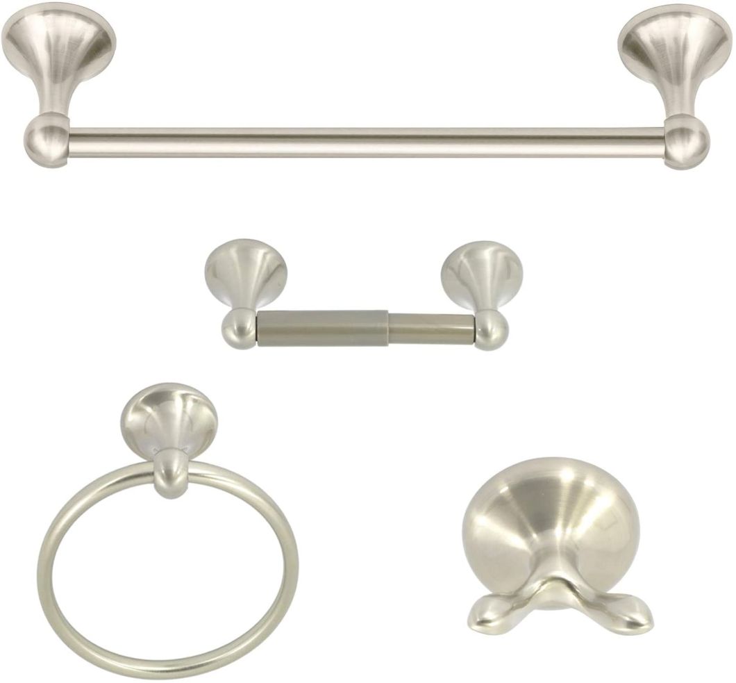 Nickel Brushed Single Towel Bar for Bathroom Hardware